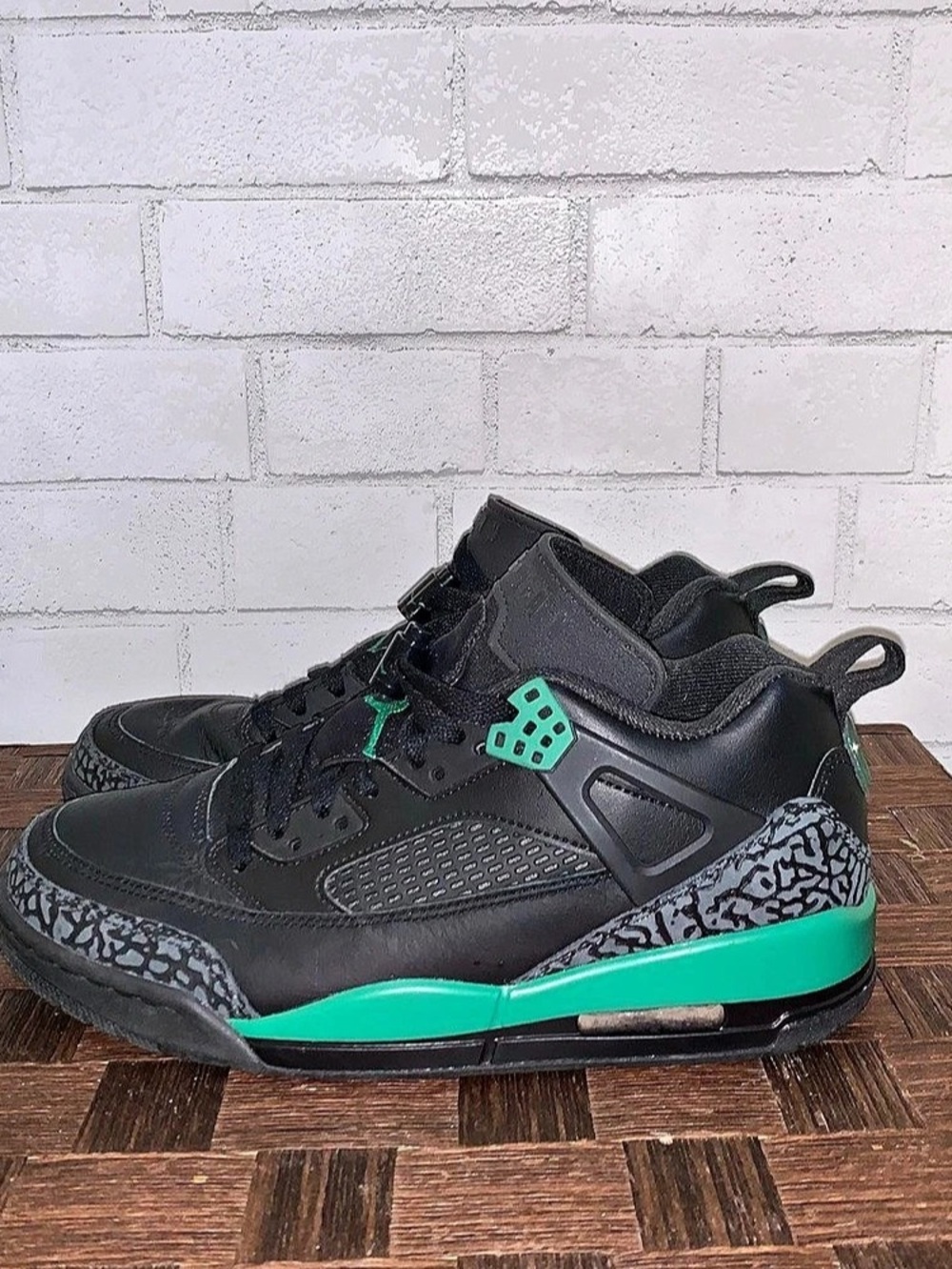 Jordan Spizike "Green Glow" Black & Green Sneakers